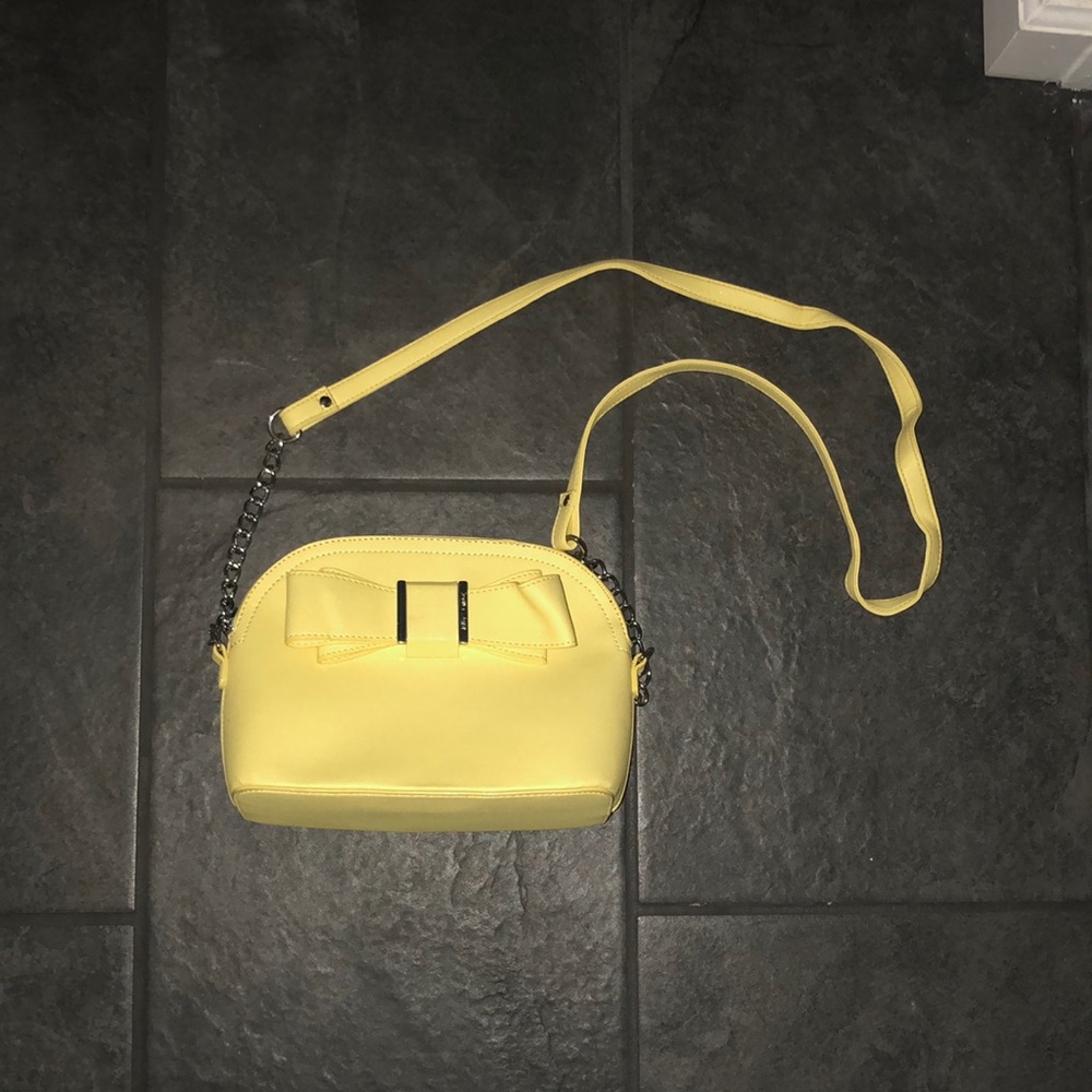 Yellow Betsey Johnson purse